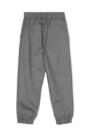 pantalone in lana vergine grigio BALMAIN PARIS KIDS | BV6R80I0231810